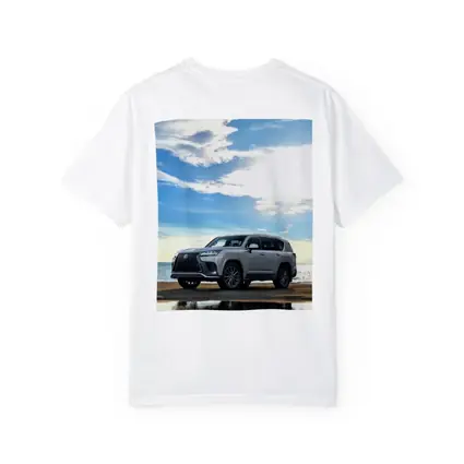 Lexus LX Silver SUV Parked Beach Shore