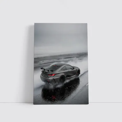 Lexus RC F Drifting in Rainy Weather