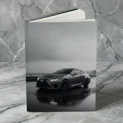 Lexus RC F Wet Road Overcast Day