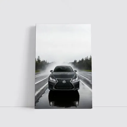 Lexus RC F Driving In Heavy Rain