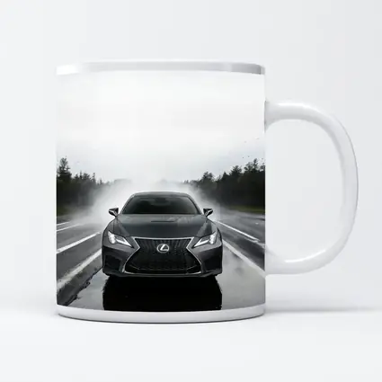 Lexus RC F Driving In Heavy Rain