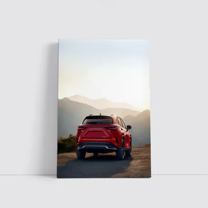 Red Lexus NX SUV Mountain Sunset View