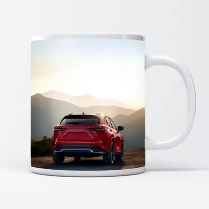 Red Lexus NX SUV Mountain Sunset View