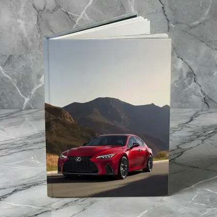 Lexus IS Red Sedan Mountain Road Drive