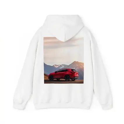 Lexus NX Red SUV Mountain Sunset Background