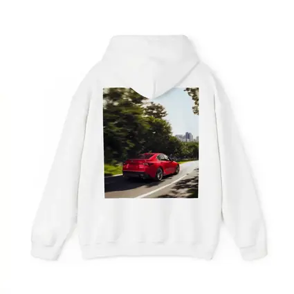 Lexus IS Red Sedan On City Road