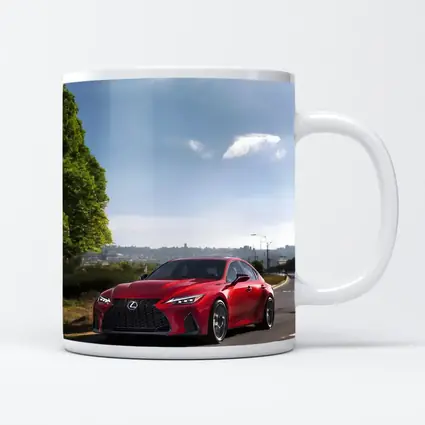 Red Lexus IS Sport Sedan On Road