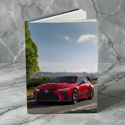 Red Lexus IS Sport Sedan On Road