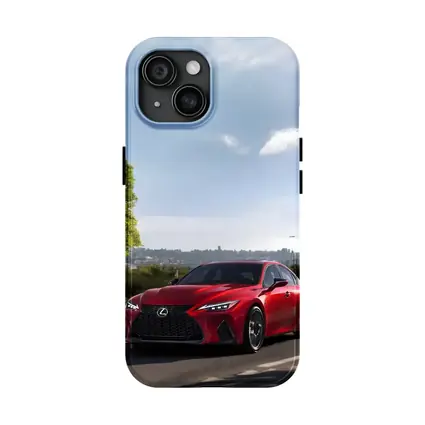 Red Lexus IS Sport Sedan On Road