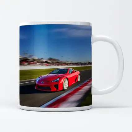 Lexus LFA Red Racing on Track