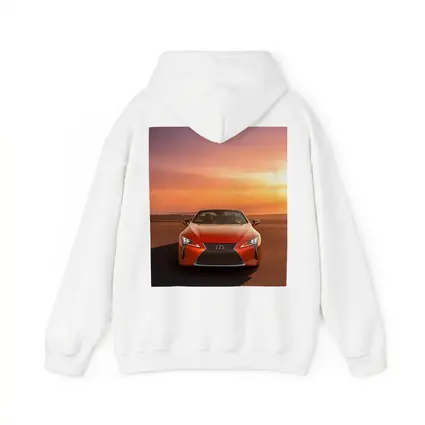Lexus LC Convertible Orange Sunset Sky