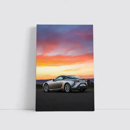 Lexus LC Coupe Parked at Sunset
