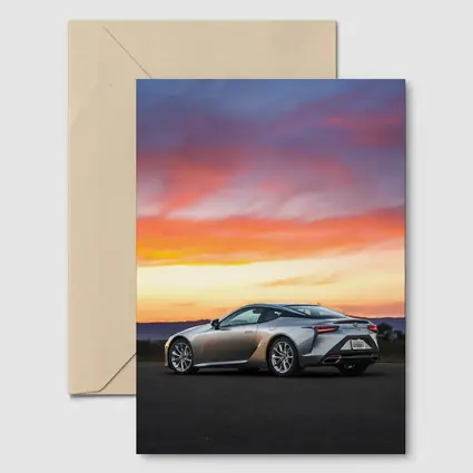 Lexus LC Coupe Parked at Sunset