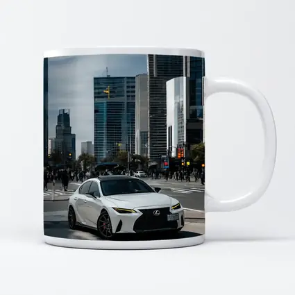 Lexus IS White Sedan City Streets