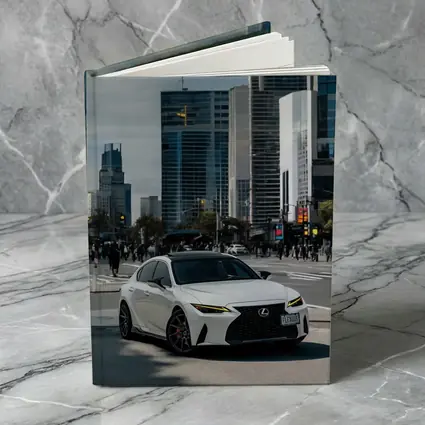 Lexus IS White Sedan City Streets