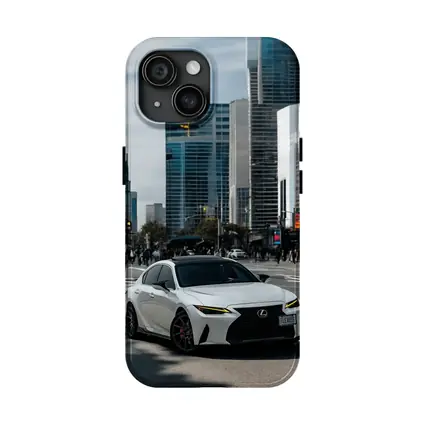 Lexus IS White Sedan City Streets