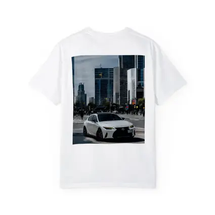 Lexus IS White Sedan City Streets