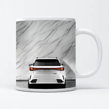Lexus RX White SUV Marble Wall