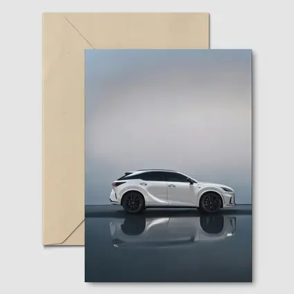 Lexus RX White Studio Reflective Floor
