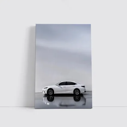 Lexus ES White Sedan Studio Background