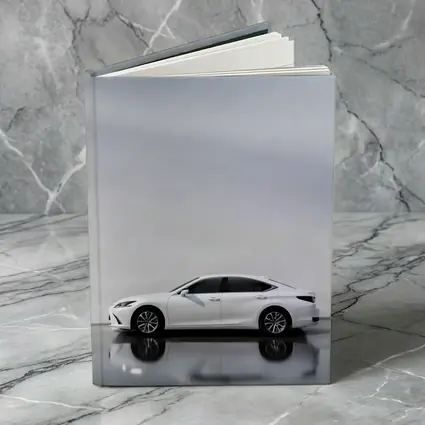 Lexus ES White Sedan Studio Background