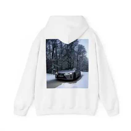 Lexus LC Coupe Snowy Winter Forest Road