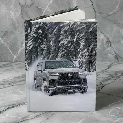 Lexus LX Driving Through Heavy Winter Snow