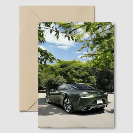 Lexus LC 500 Green Coupe Park Setting