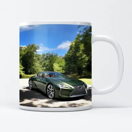 Lexus LC 500 Green Coupe Forest Setting