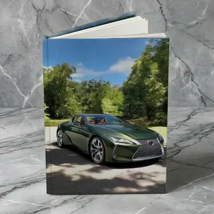 Lexus LC 500 Green Coupe Forest Setting