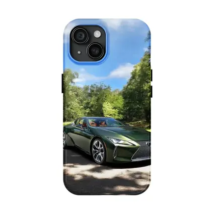 Lexus LC 500 Green Coupe Forest Setting
