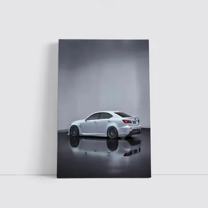 Lexus IS-F White Sedan Studio Shot