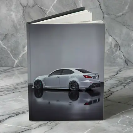 Lexus IS-F White Sedan Studio Shot