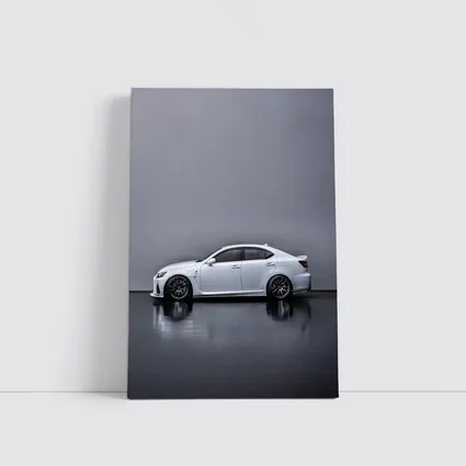 Lexus IS F White Studio Side Profile