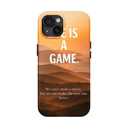 Life Is A Game Motivational Sunset Quote