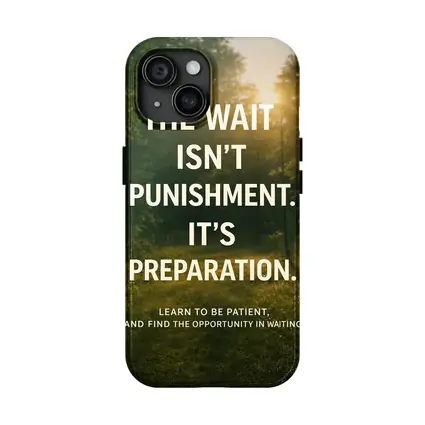 The Wait Is Preparation Forest Path Quote