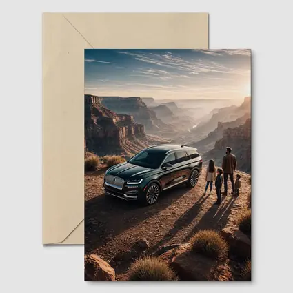 Lincoln Aviator Family Canyon Overlook Sunset