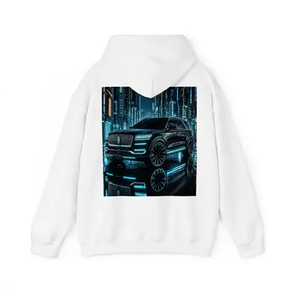 Lincoln Navigator Black Neon City Night