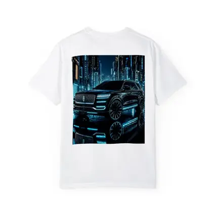 Lincoln Navigator Black Neon City Night