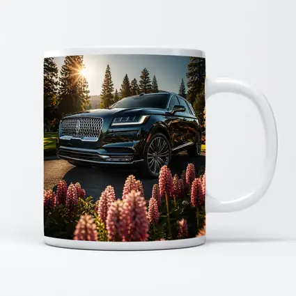 Lincoln Aviator Black SUV Sunny Forest Setting