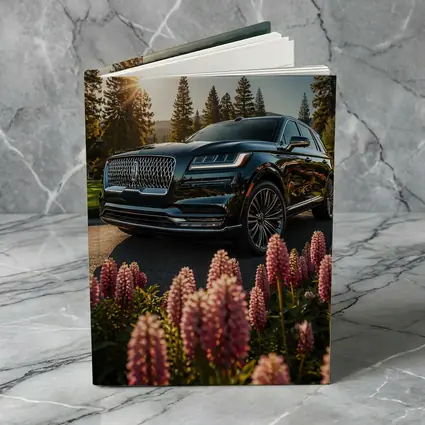 Lincoln Aviator Black SUV Sunny Forest Setting