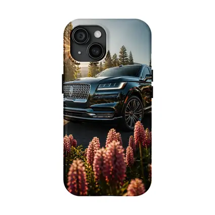Lincoln Aviator Black SUV Sunny Forest Setting