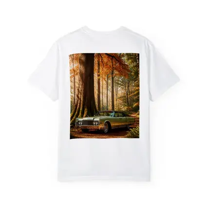 Lincoln Continental Classic Car Autumn Forest