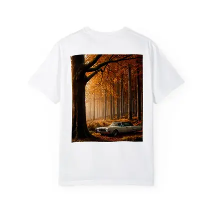 Lincoln Continental Parked In Autumn Forest