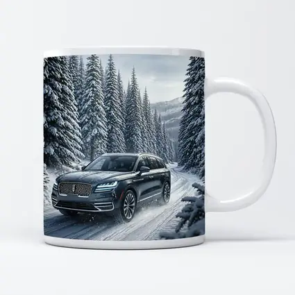 Lincoln Corsair SUV Snowy Forest Drive