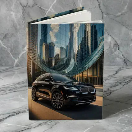 Lincoln MKC Black SUV City Glass Building