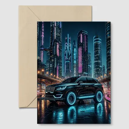 Lincoln MKX Neon City Night Drive
