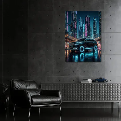 Lincoln MKX Neon City Night Drive
