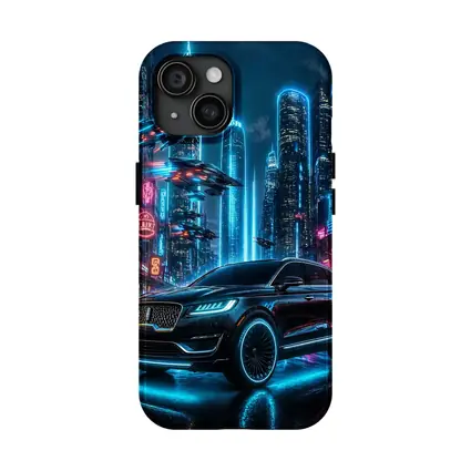 Lincoln MKX Neon Cyberpunk City Night