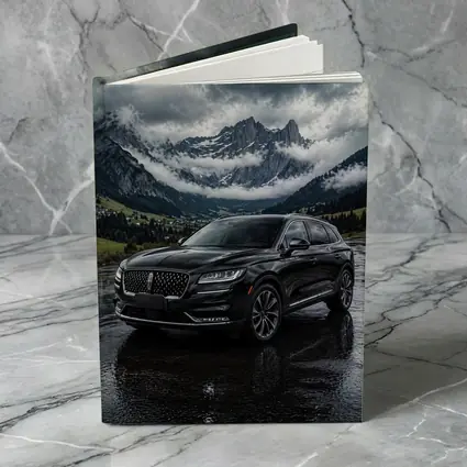 Lincoln Nautilus Black SUV Stormy Mountain Scene